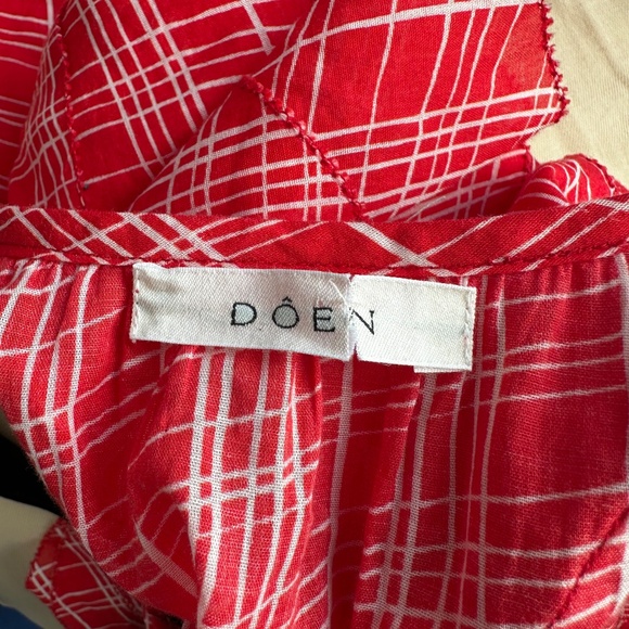 Doen Analicia Sylvie Plaid top size L - Picture 14 of 14